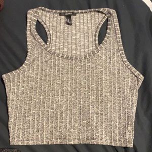 Ribbed grey tank - forever21
